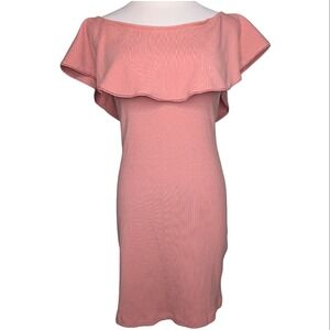 knee length dresses for ladies Linen Mini Dress with Keyhole Detail L /  White / 04287